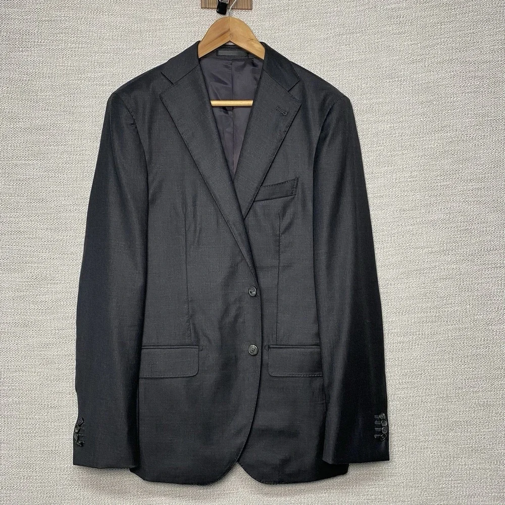 Proper Cloth Suit 2 Piece MTM (42R 31x33.5) 2B2V Loro Piana Wool Cashmere Gray